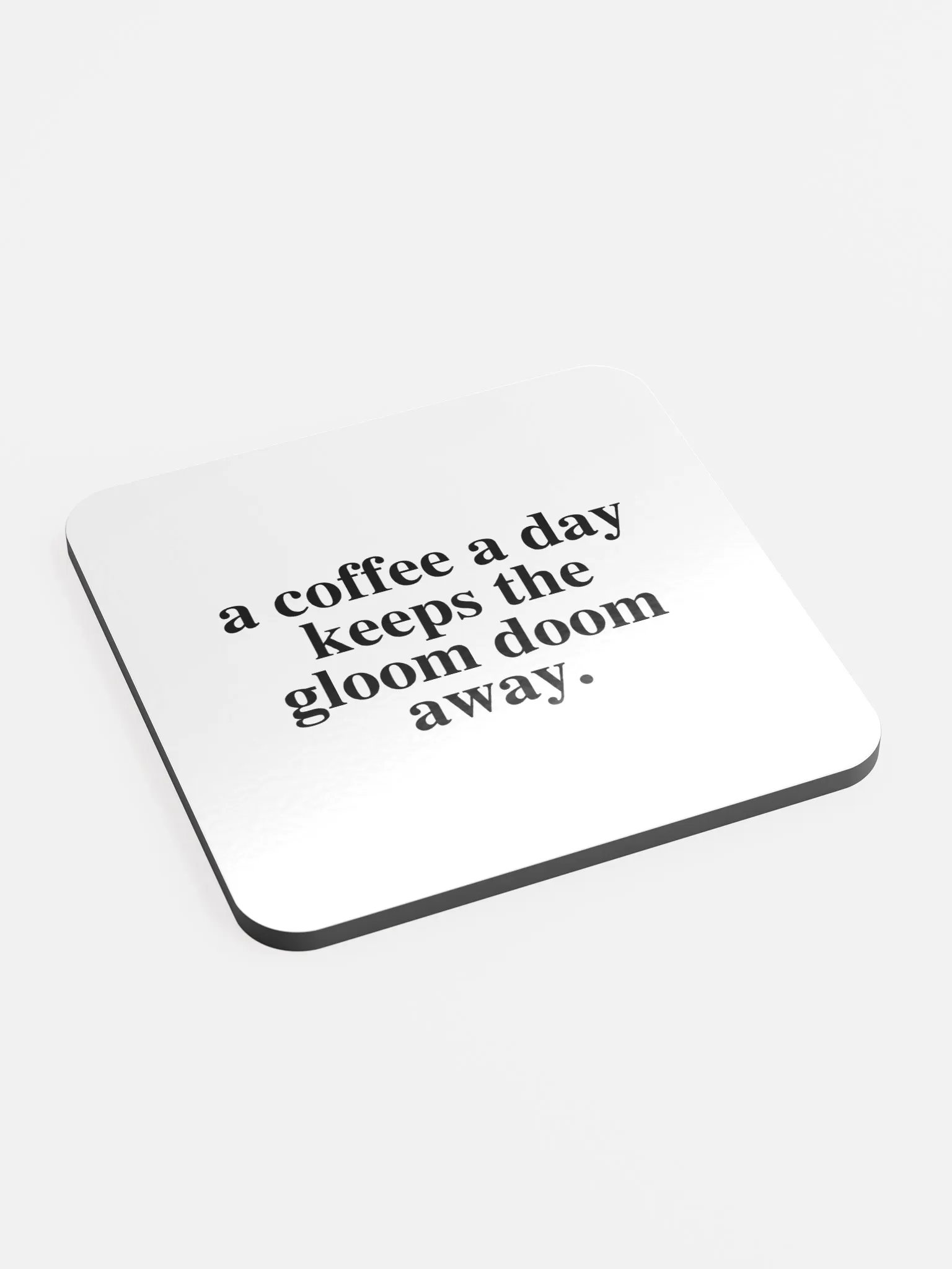 Coffee Gloom Coaster (White) product image (3)