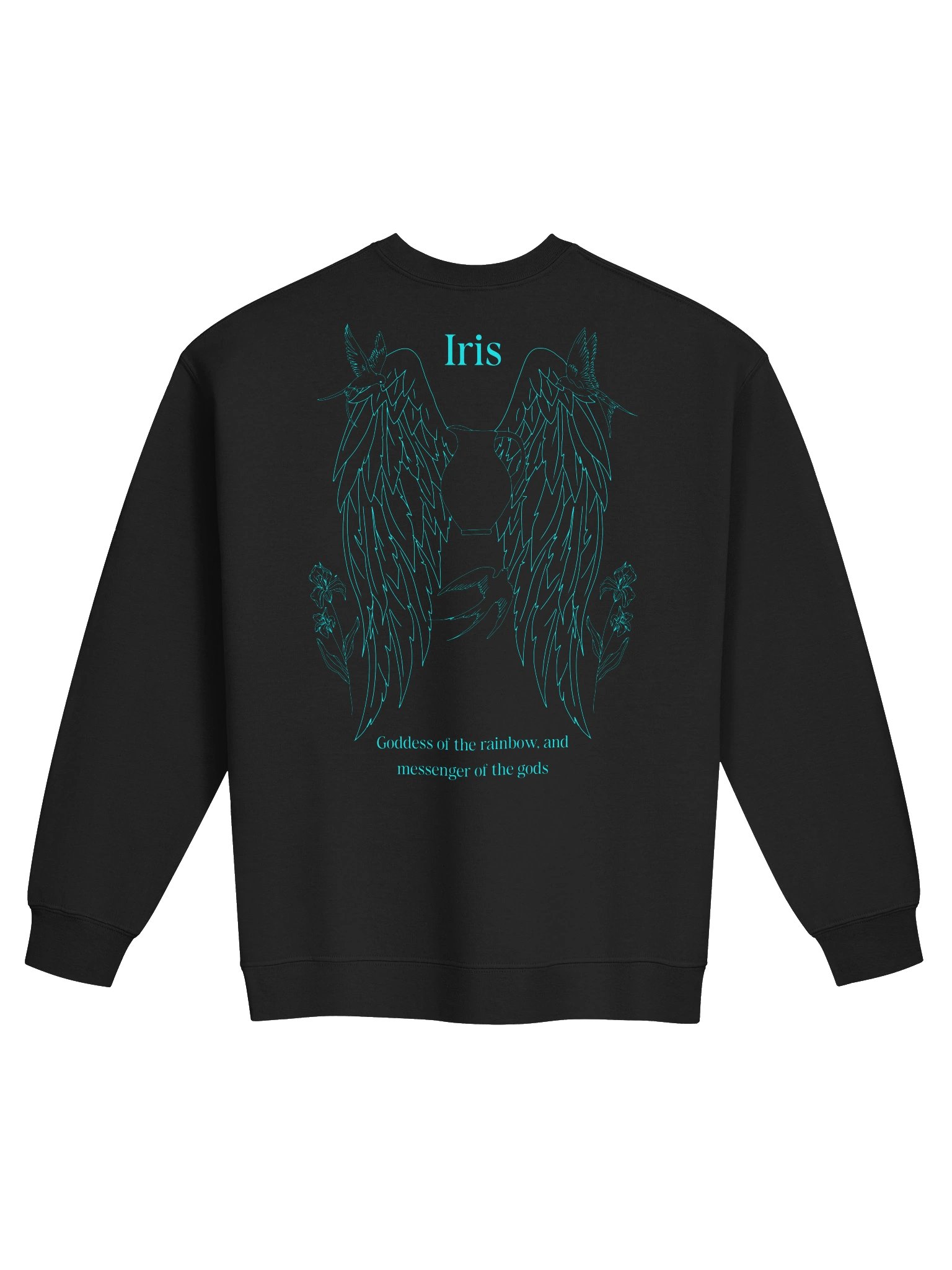 Iris Crewneck Teal Print product image (20)