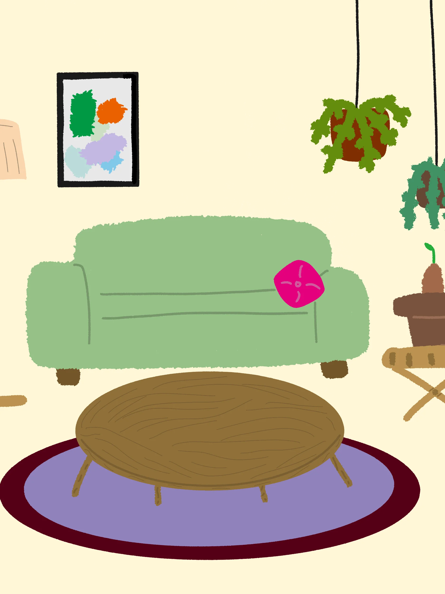 17 Hand-Drawn Furniture & House Interior PNG Clipart Bundle product image (11)