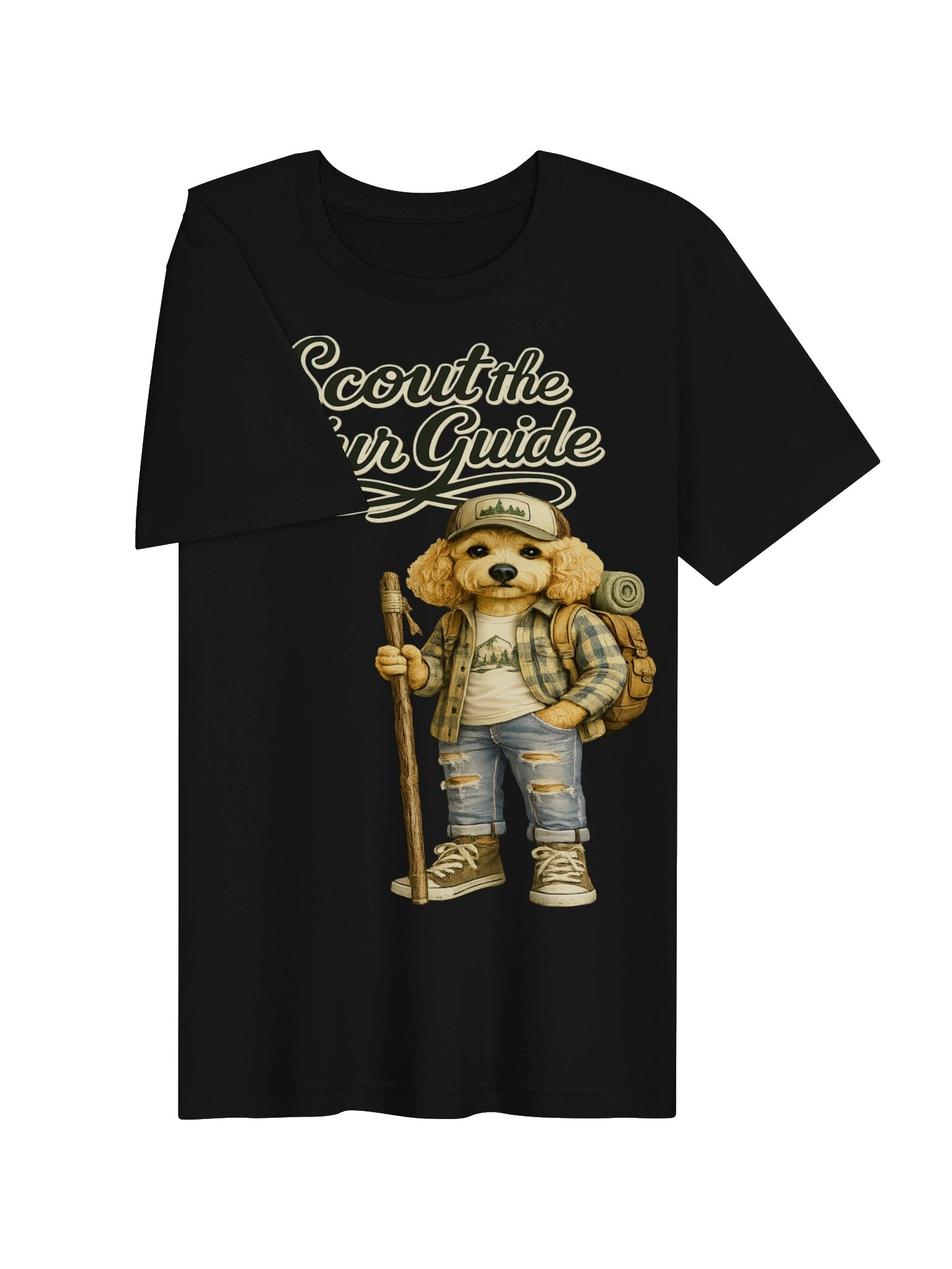 Scout the Tour Guide Dog Adult T-shirt product image (25)