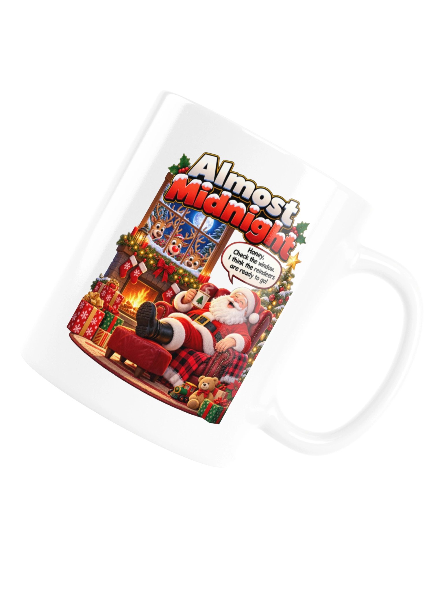 ALMOST MIDNIGHT — THE REINDEER ARE READY! MUG product image (18)
