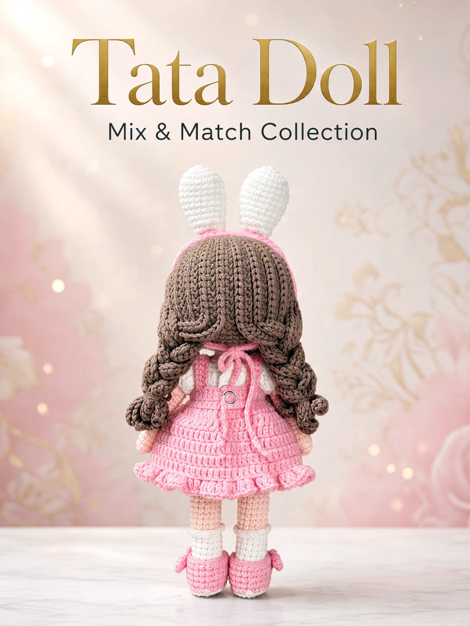 PDF | Crochet 9-inch Tata Doll in Bunny Outfit | Amigurumi Doll Pattern product image (6)