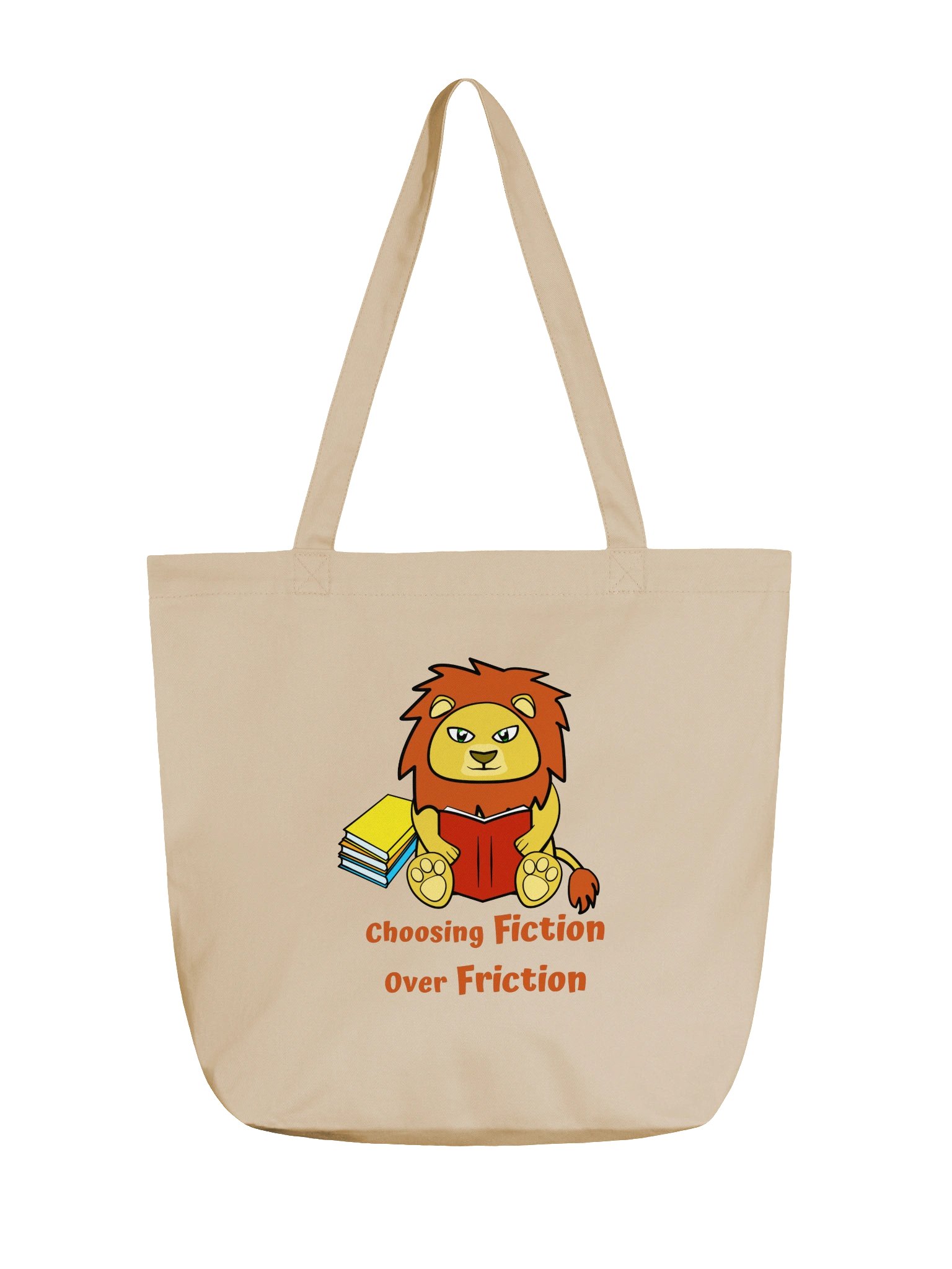 Choosing Fiction Over Friction – Lonely Lion Tote Bag product image (1)