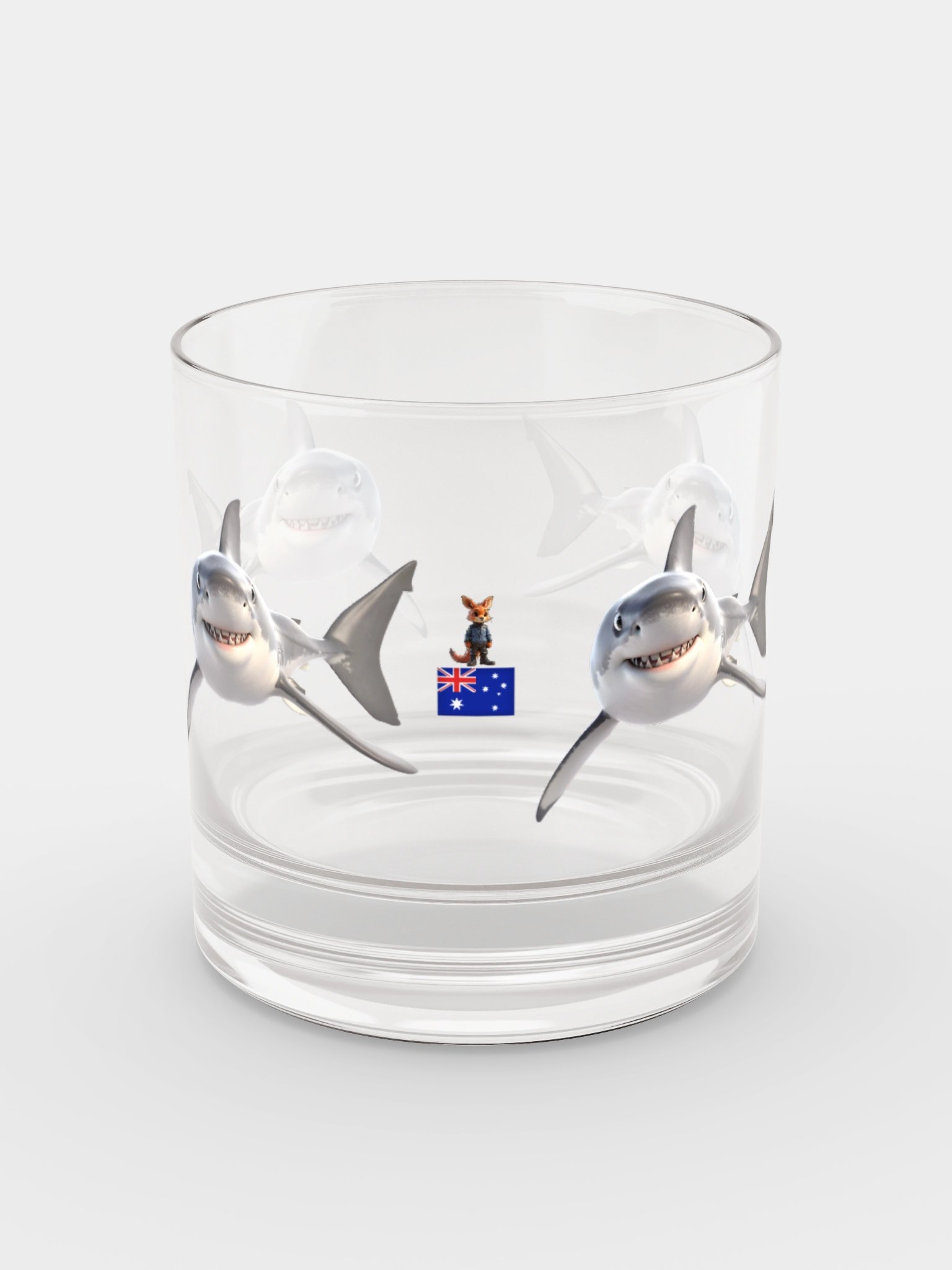 Come at me Bro Rocks Glass - Great White Shark Edition product image (4)