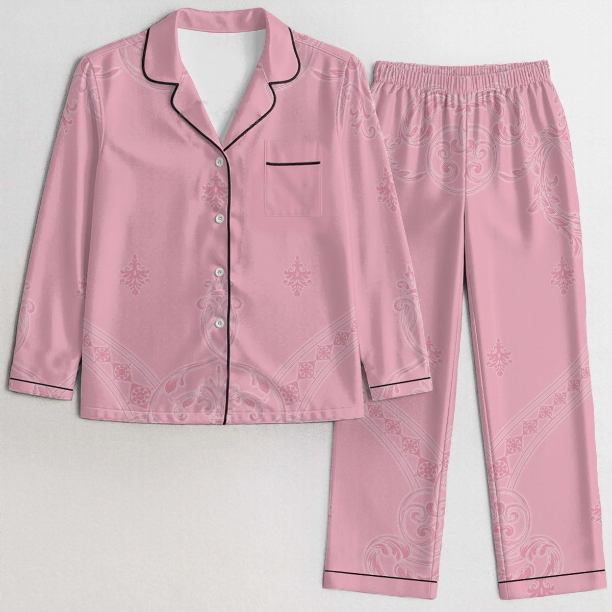 Blush Elegance Satin Pajama Set product image (1)