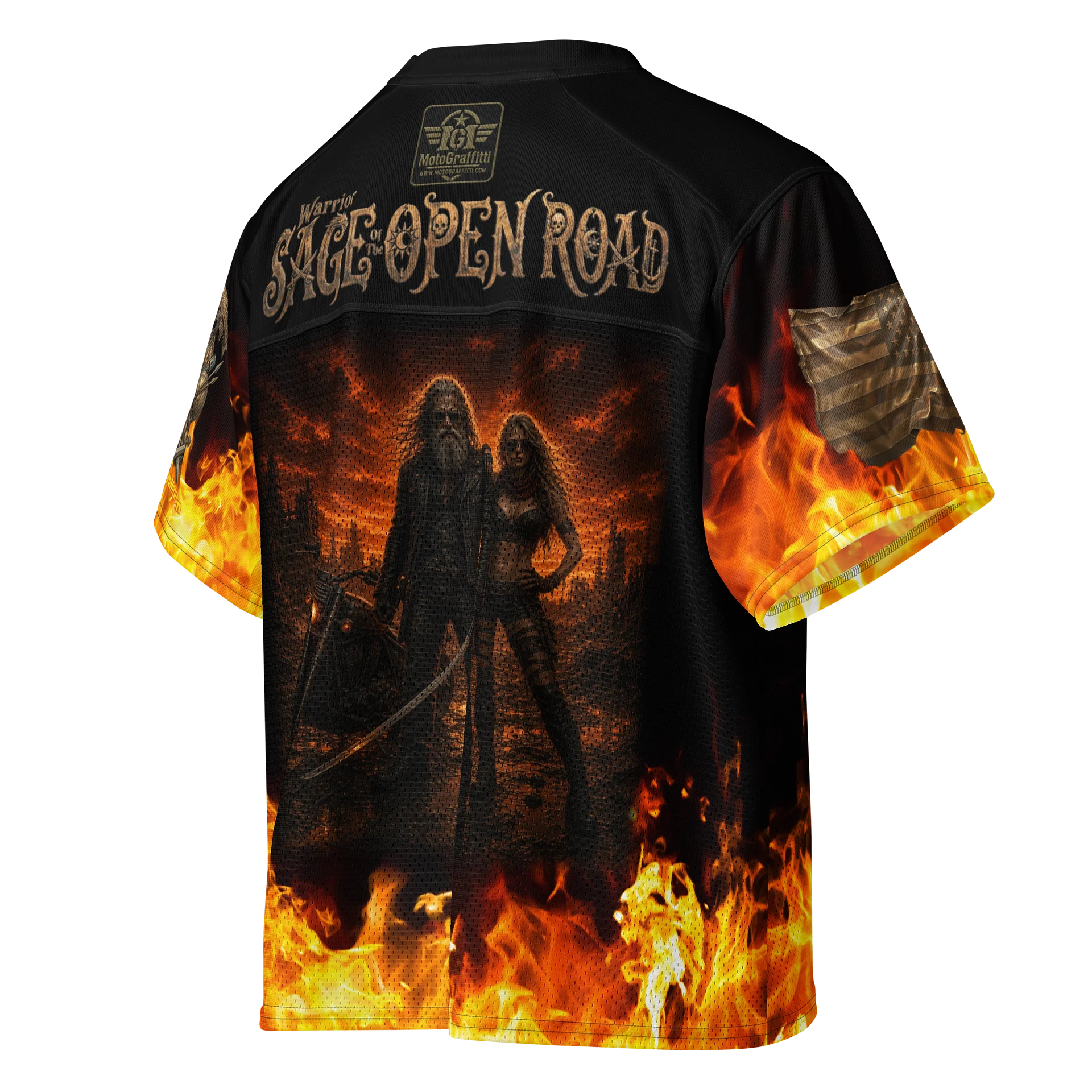 Legend of the MötoGraffitti Warrior Sage Football Jersey product image (4)