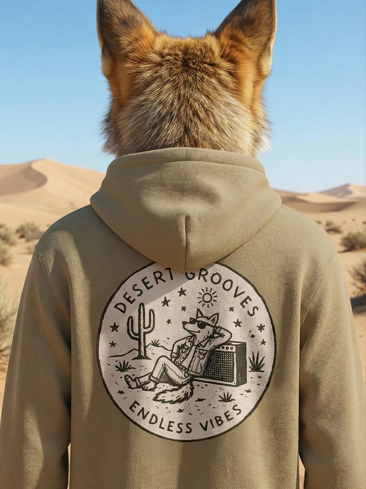 "DESERT GROOVES, ENDLESS VIBES" Oversized Hoodie product image (1)