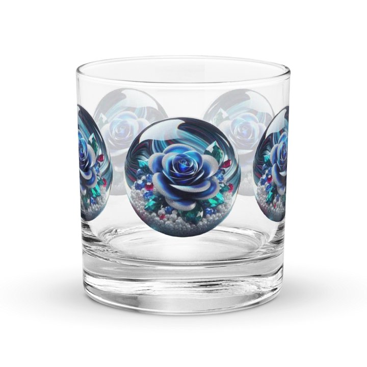 Blue Rose Marble Rocks Glass product image (1)