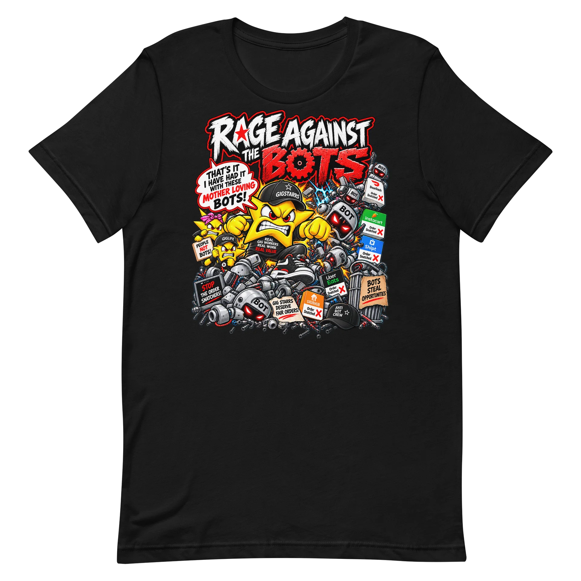 Mother Duckin Bots – Gig Worker Rant Tee product image (5)