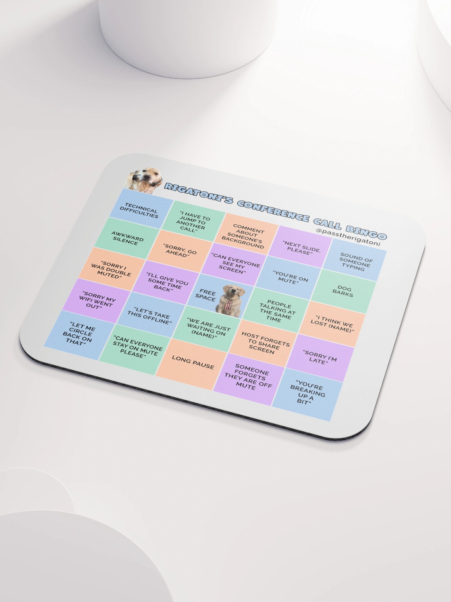 Rigatoni's Conference Call Bingo Mouse Pad product image (4)