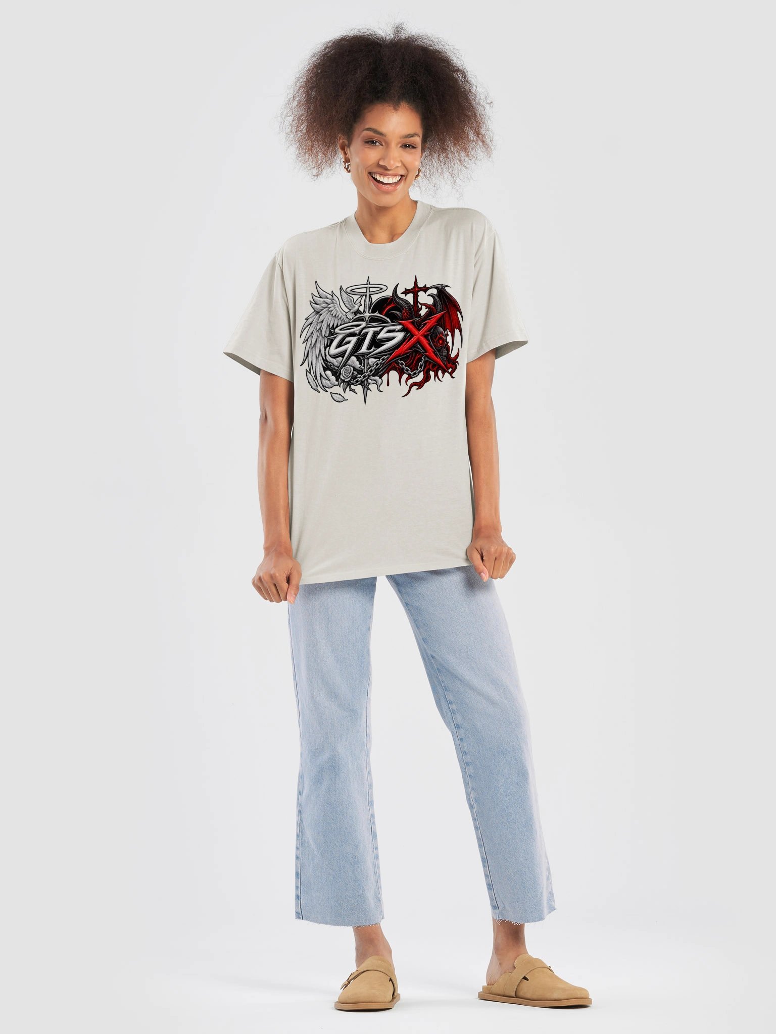 GTSX Duality Angels & Demons Alt Oversized Faded Tee product image (7)