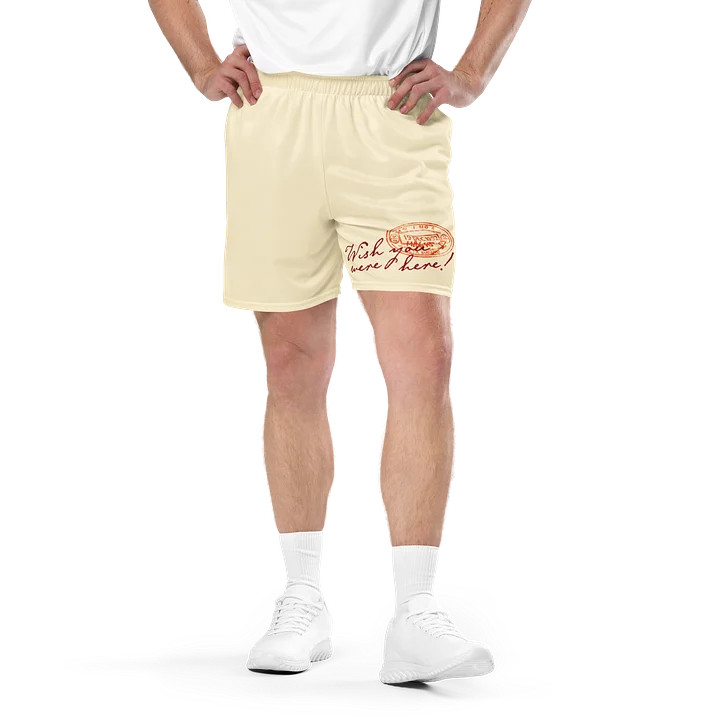 L'Agence Wish You Were Here! Mesh Shorts Ivory product image (1)
