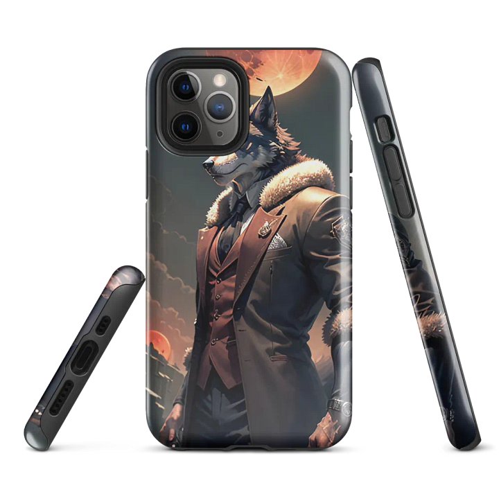 Alpha Wolf iPhone Tough Case - Elegant Beast Design product image (2)