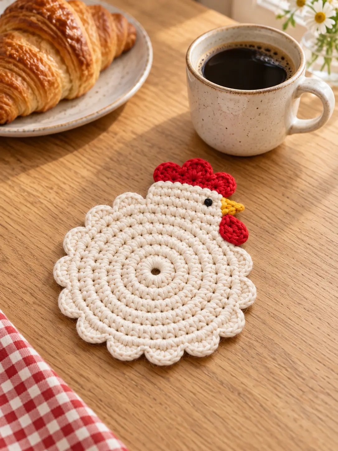 Chicken Coaster Crochet PDF Pattern product image (4)