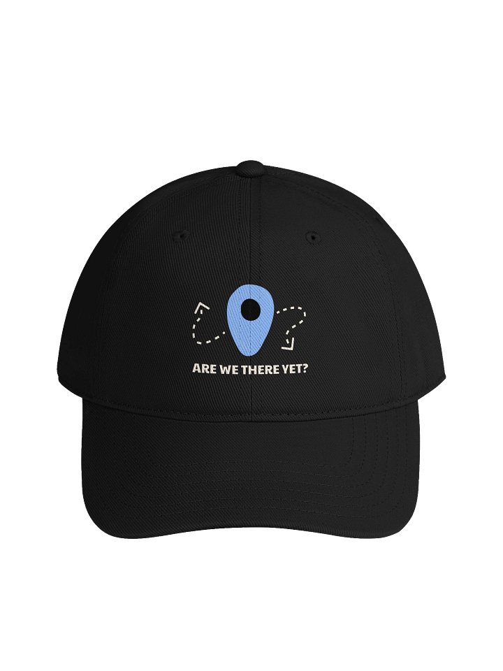 Are We There Yet? Black Baseball Cap product image (1)