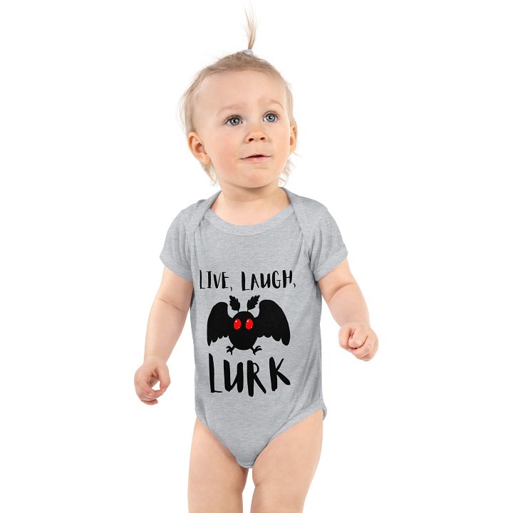 Live, Laugh, Lurk Mothman Baby Onesie product image (1)