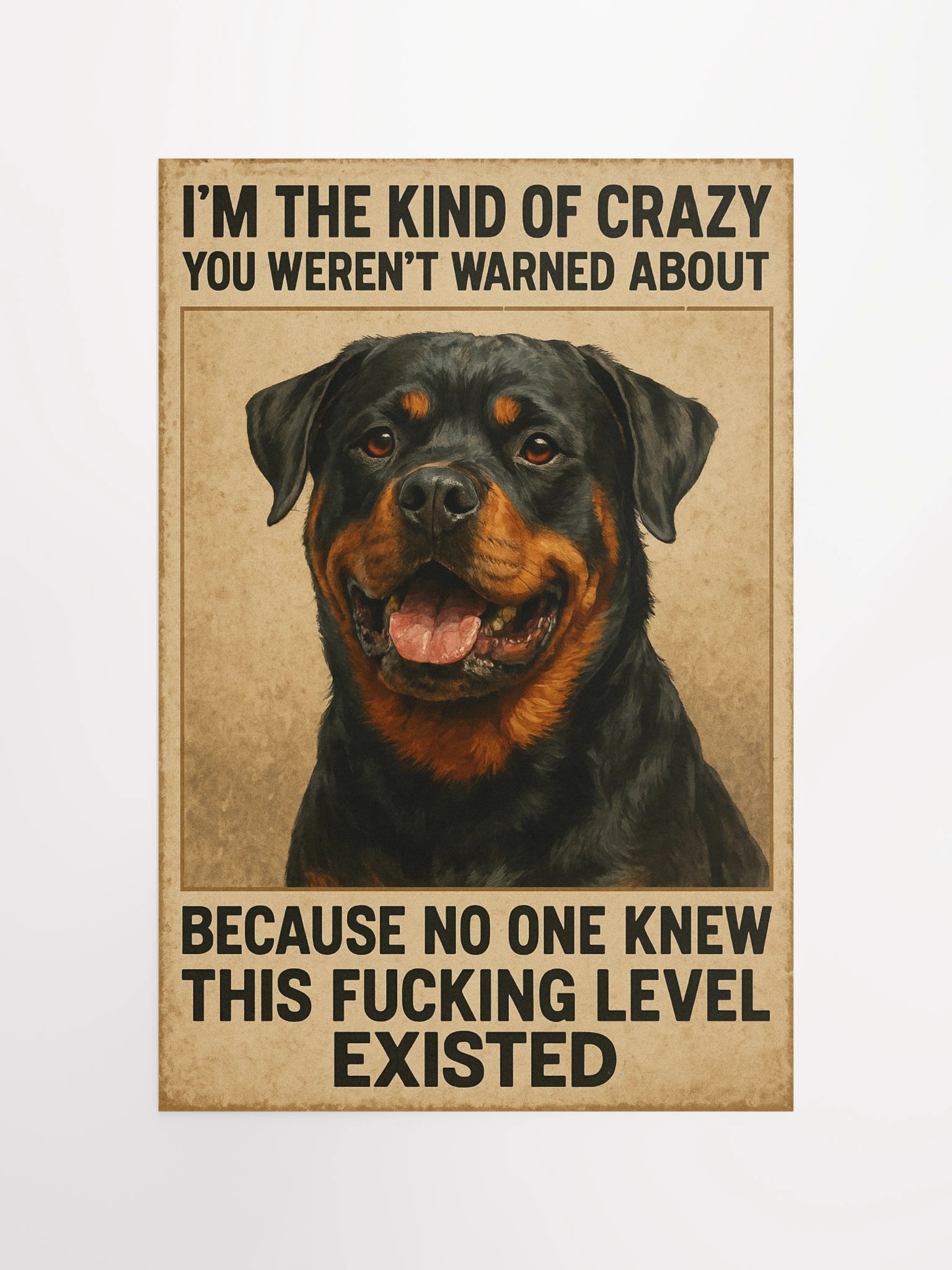 Crazy Rottweiler Poster product image (11)