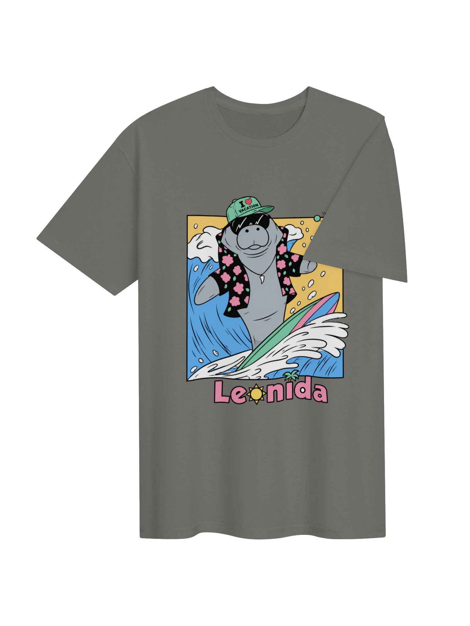 Leonida Surfing Manatee T-Shirt | Inspired by Jason's Look in GTA VI product image (14)