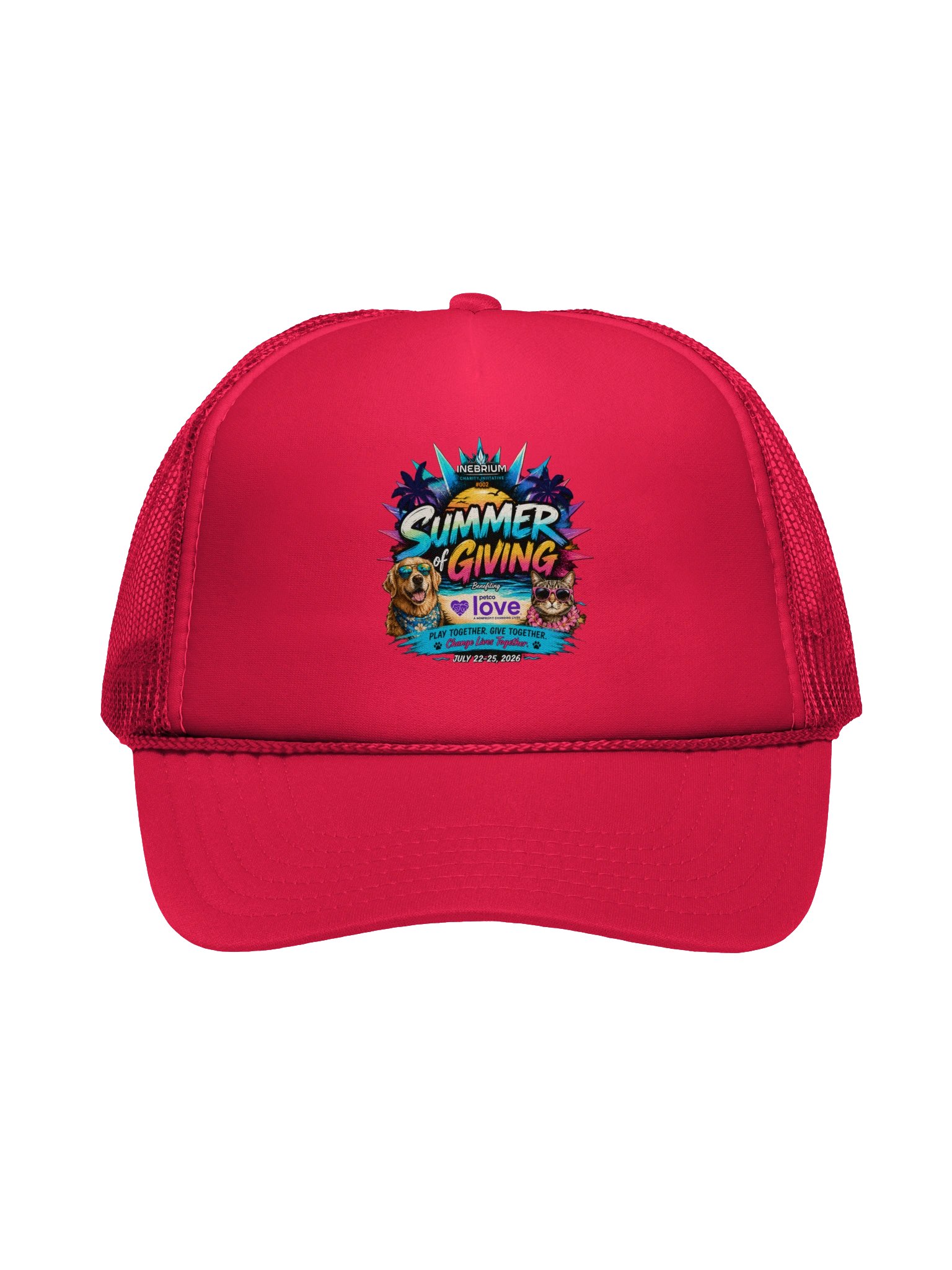 Inebrium Summer of Giving Foam Trucker Hat product image (3)