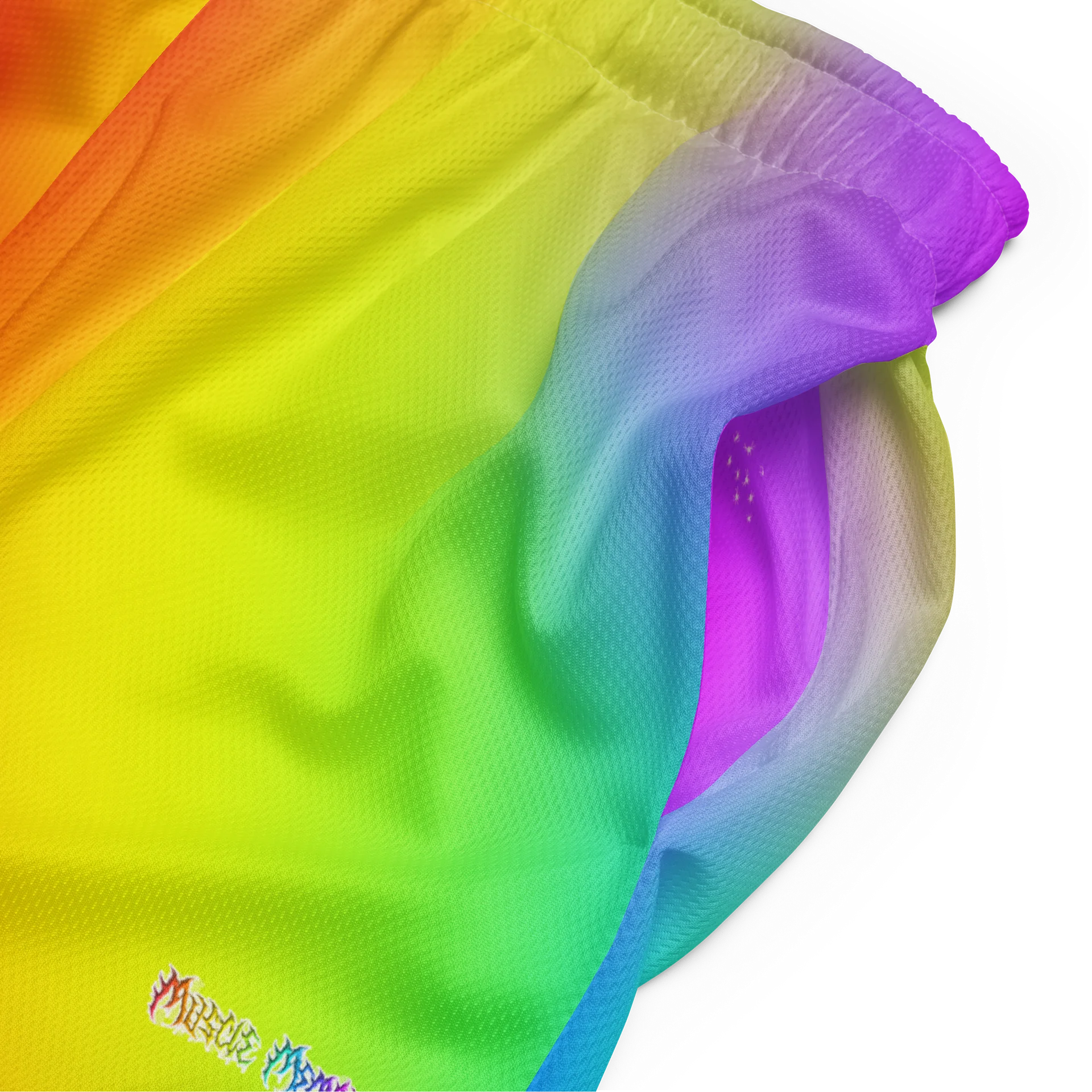 Rainbow Memory Unisex Mesh Shorts product image (2)