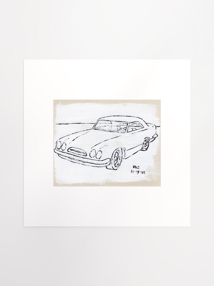 White Car #3 Print product image (2)