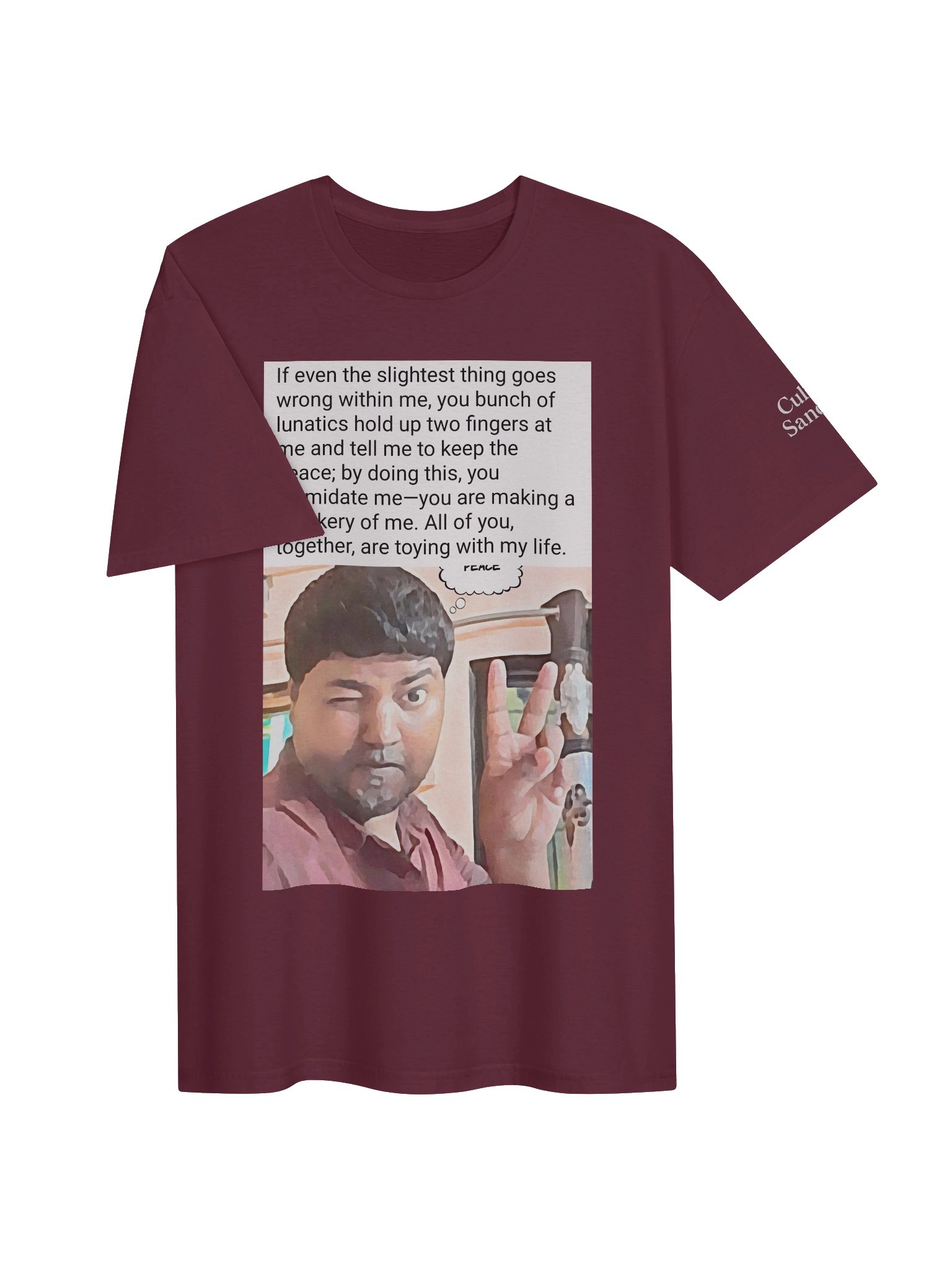 Sandeep Warning Graphic T product image (13)