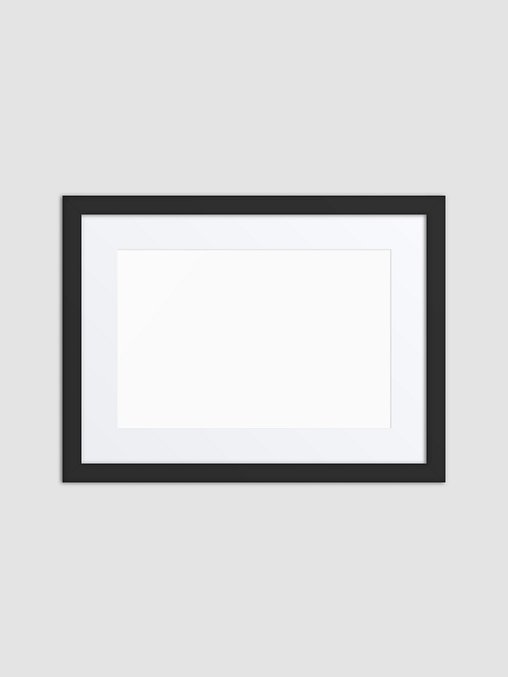 Photo showing Matte Paper Framed Poster With Mat (in)