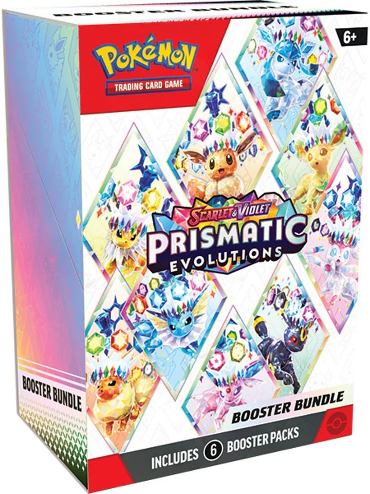 Pokémon TCG: Scarlet & Violet—Prismatic Evolutions - Booster Bundle (6 packs) product image (1)