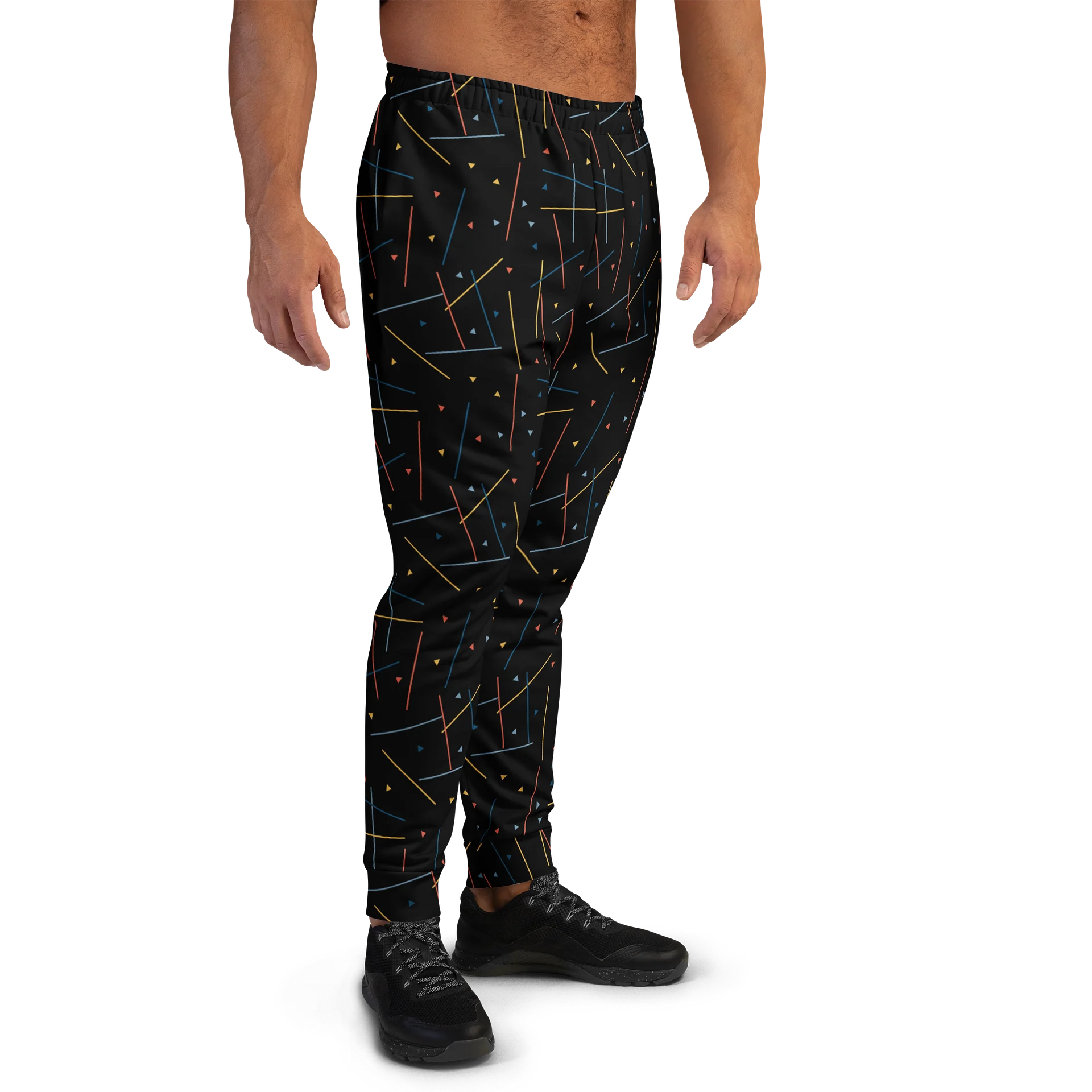 Comfort Men's Joggers in Geometric Memphis Sporty Style product image (4)