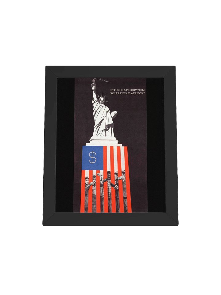 If this is freedom, then what is prison? Framed Poster product image (1)