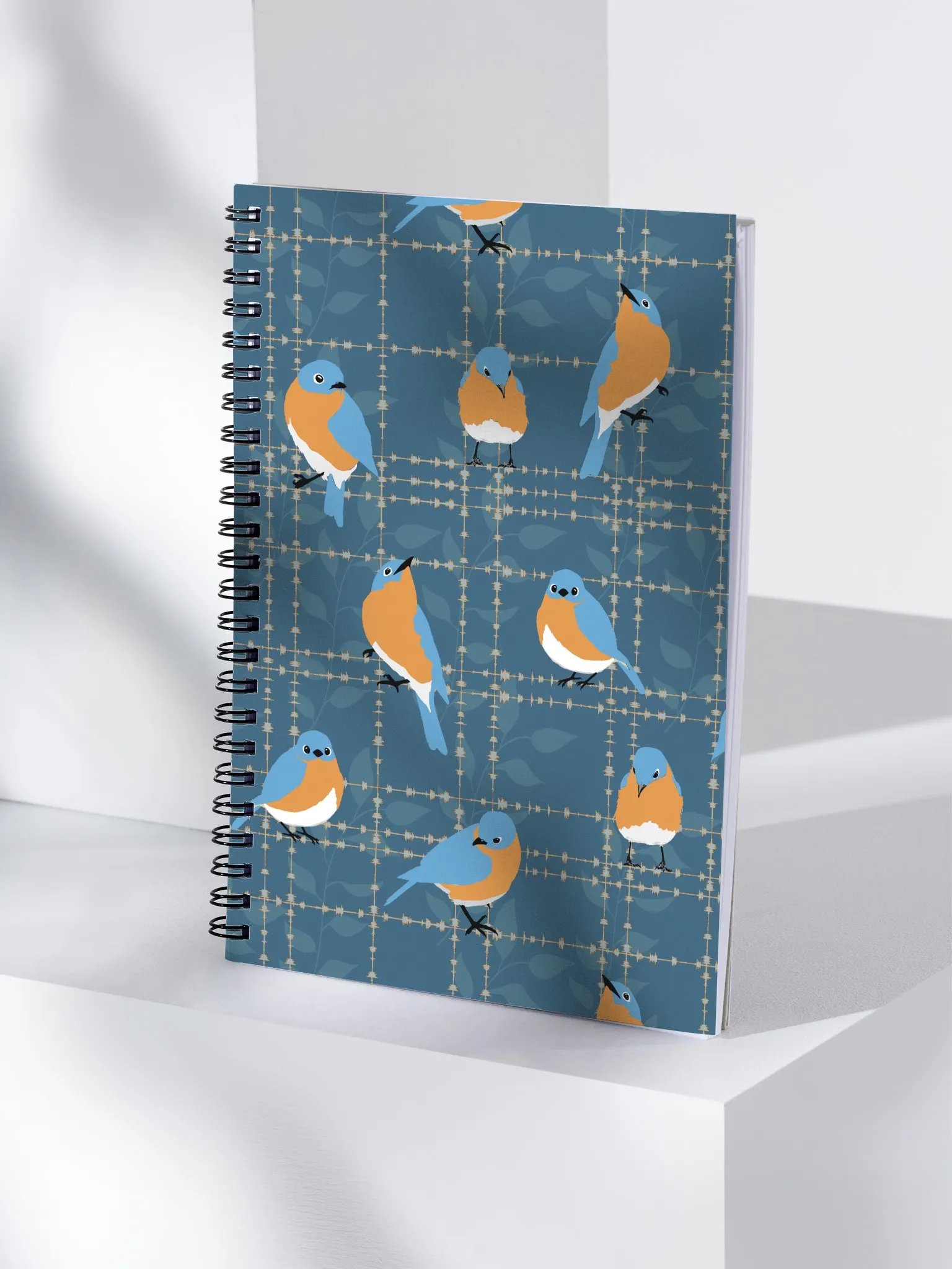 "Bluebird Song" Dot Grid Spiral Notebook product image (8)
