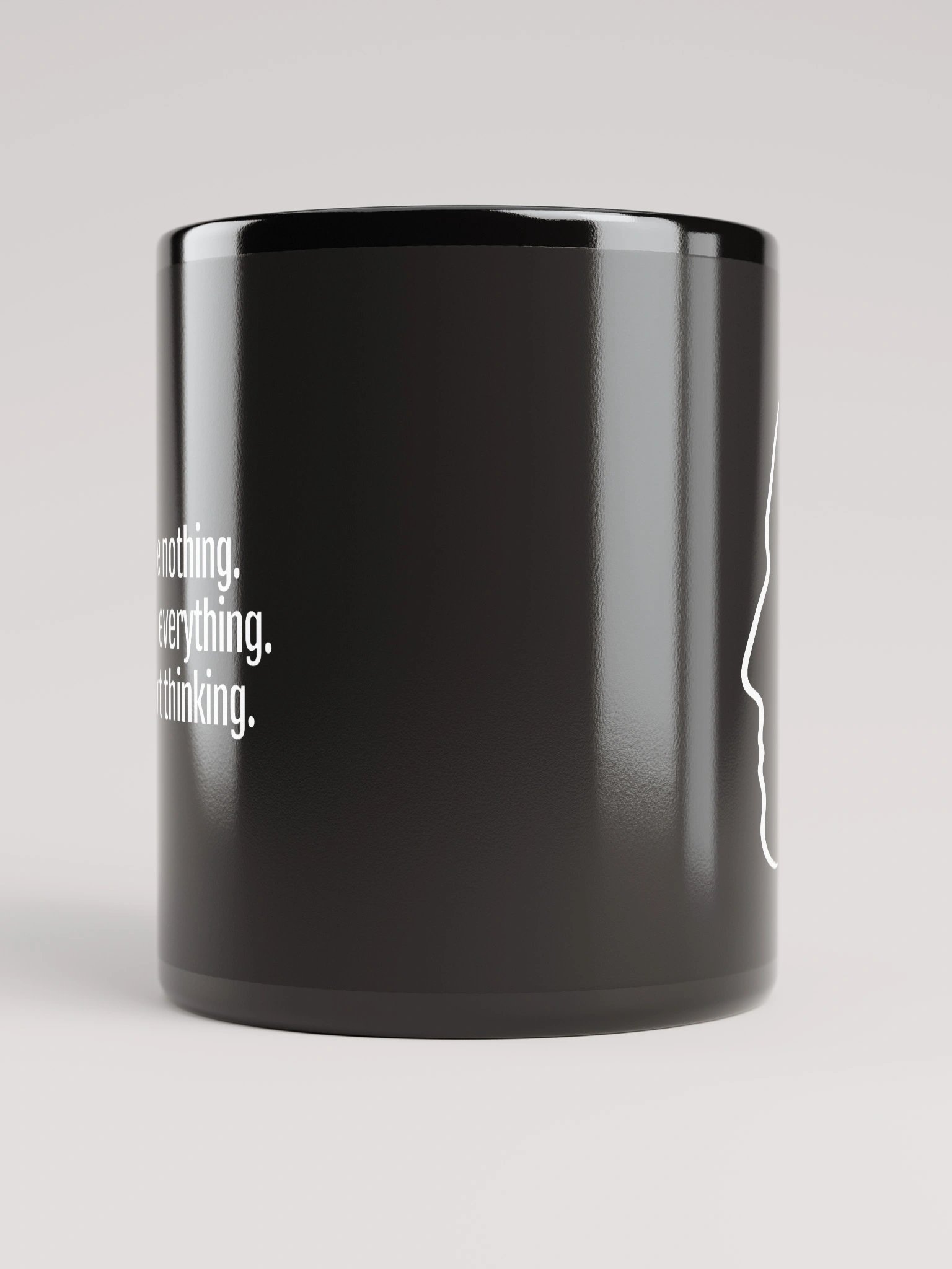 The Thinking Atheist logo mug (black) product image (10)