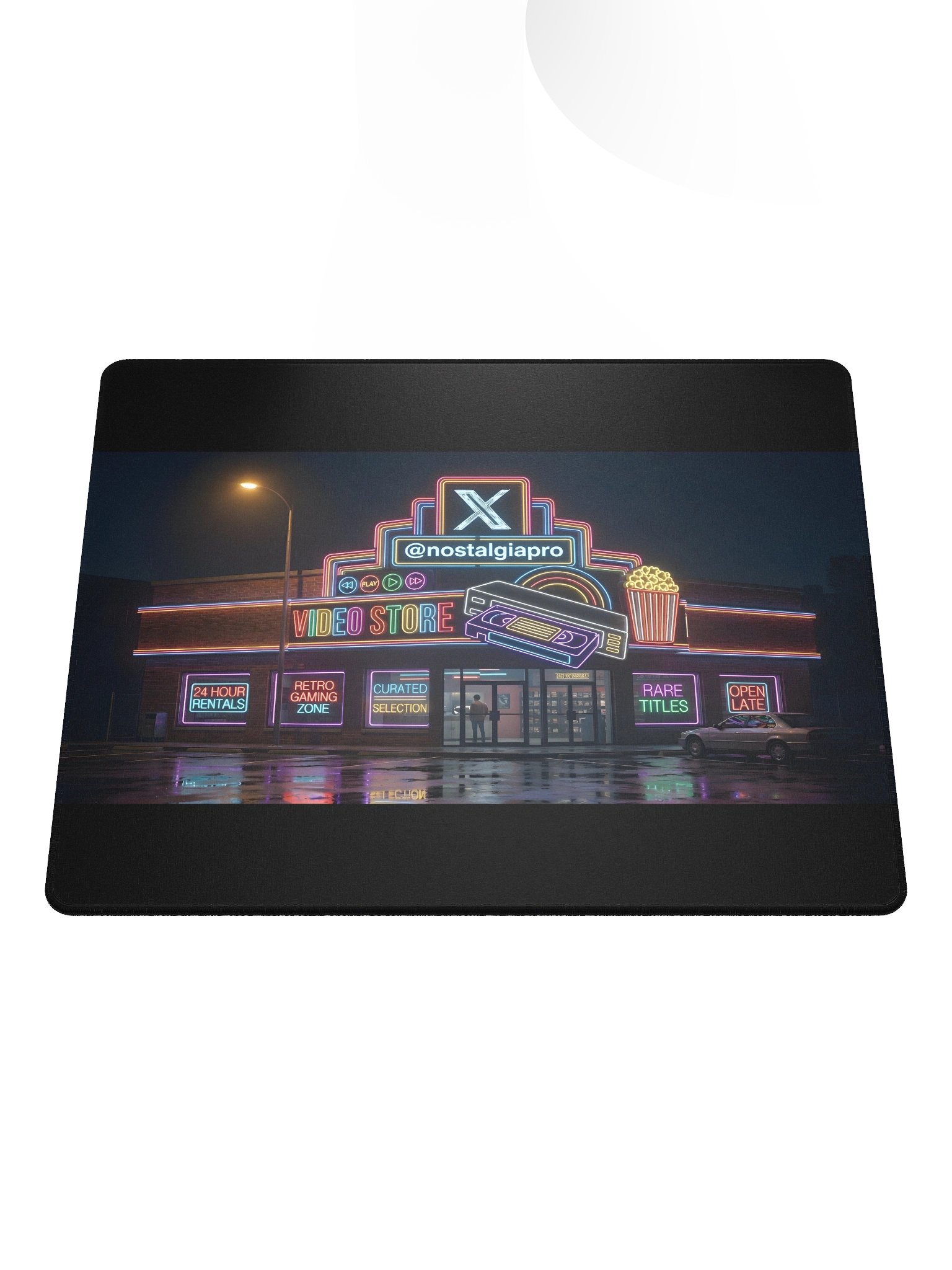 NostalgiaPro Neon Video Store Mouse Pad product image (2)