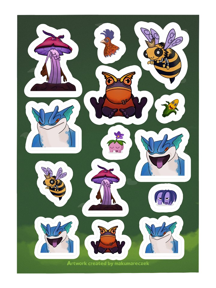 Palia Emotes Mix Set - Kiss Cut Sticker product image (1)
