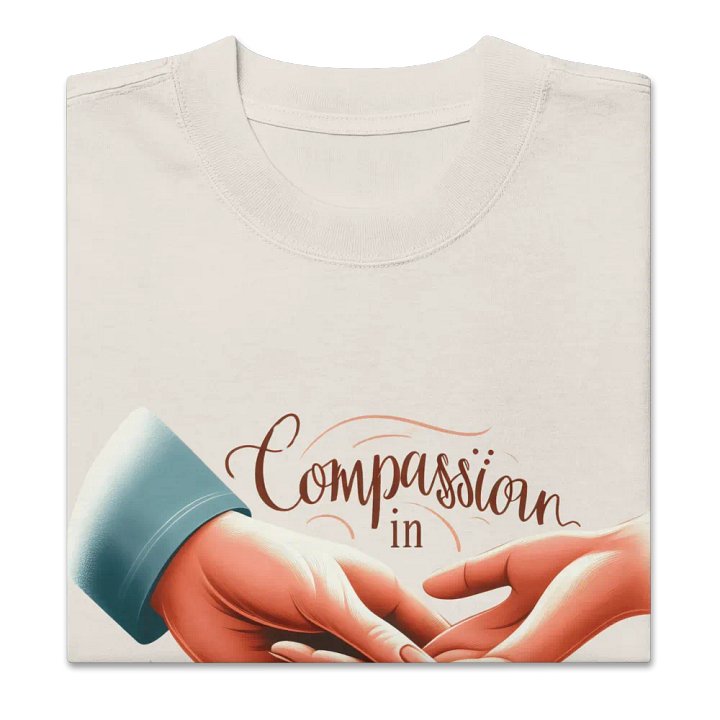 Compassion in Every Touch Oversized Faded T-Shirt product image (30)