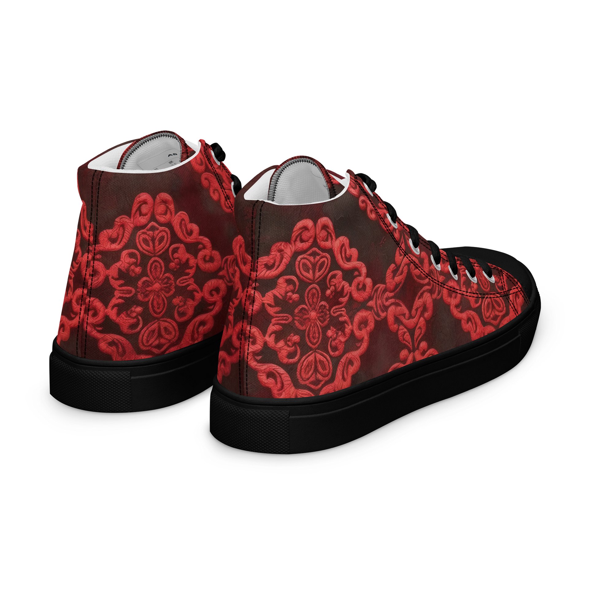 Damask Dreams High Top Canvas Shoes product image (7)