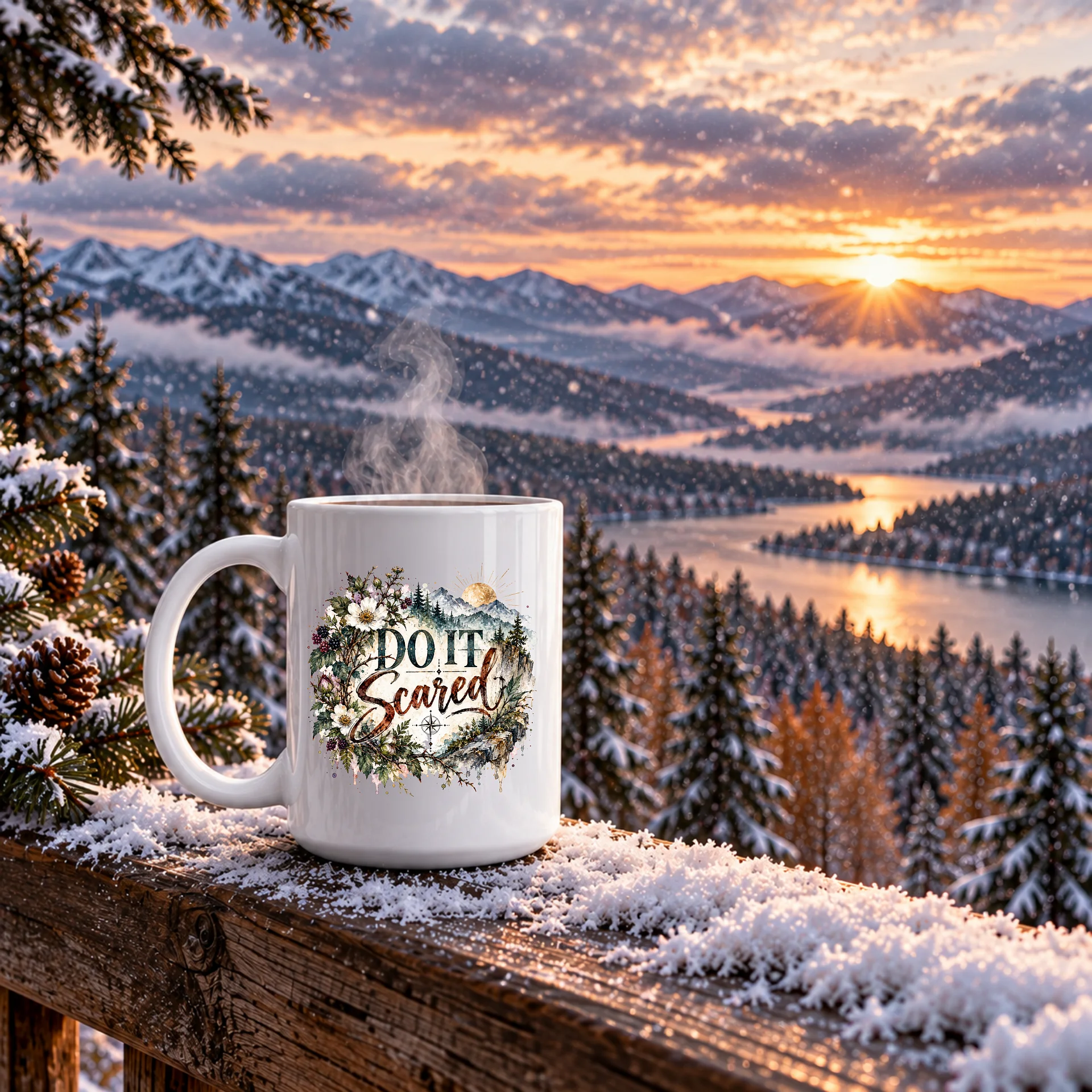 Do It Scared 15 oz Ceramic Mug product image (4)