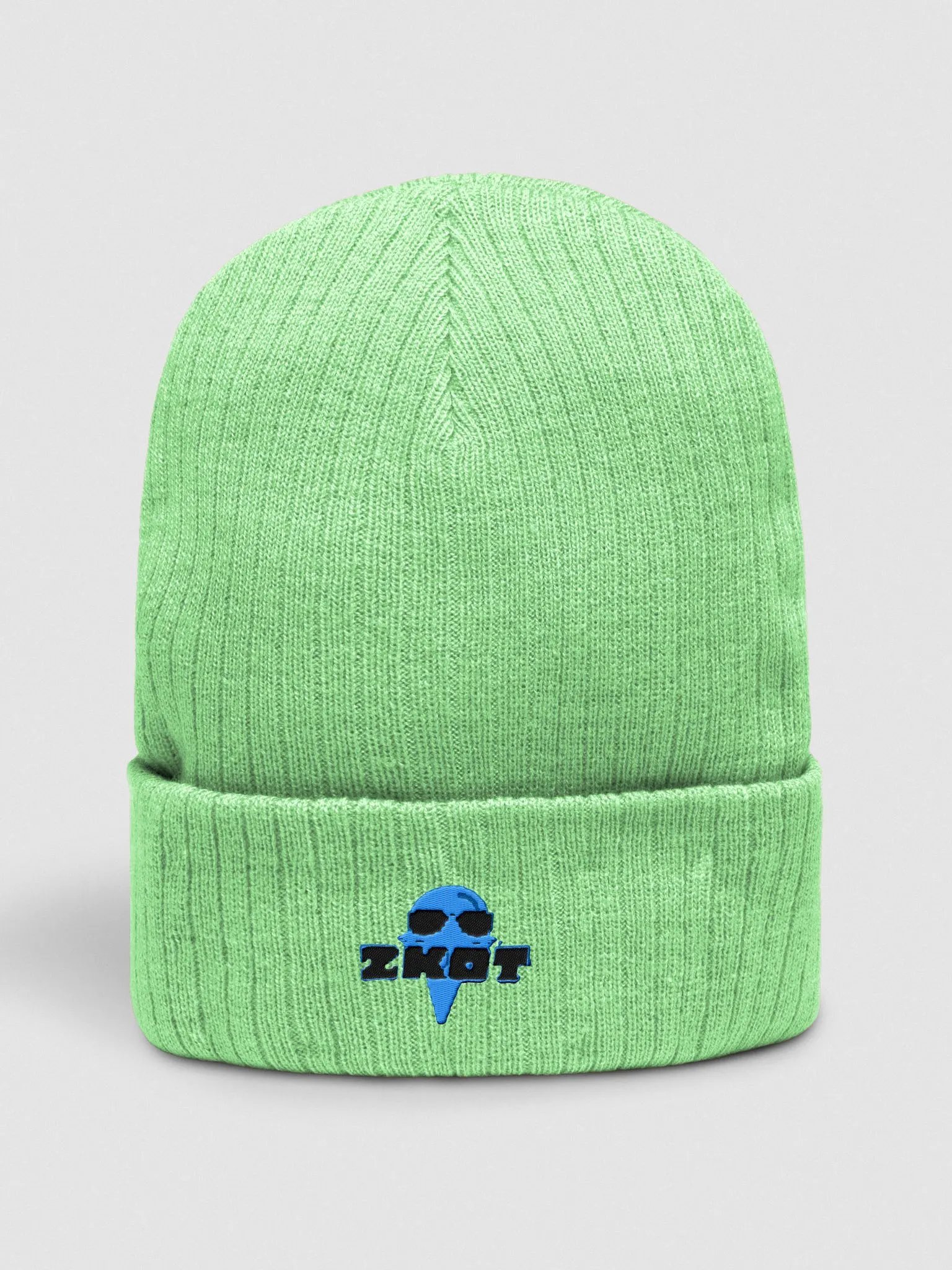 ZKOT Ribbed Knit Beanie - Show your Support with Style - Headwear product image (1)