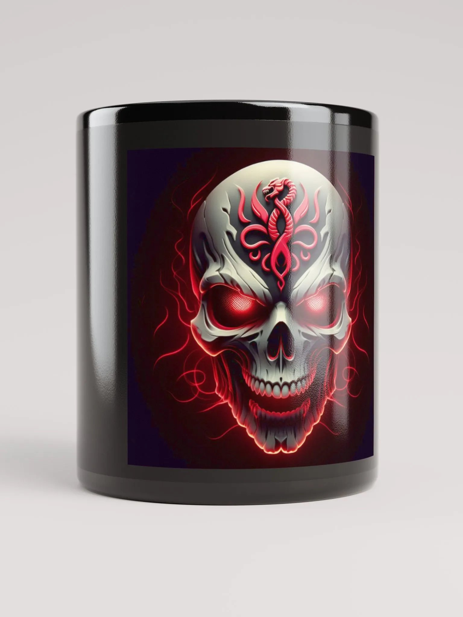 BonePlays Logo – Schwarze Glanztasse product image (5)