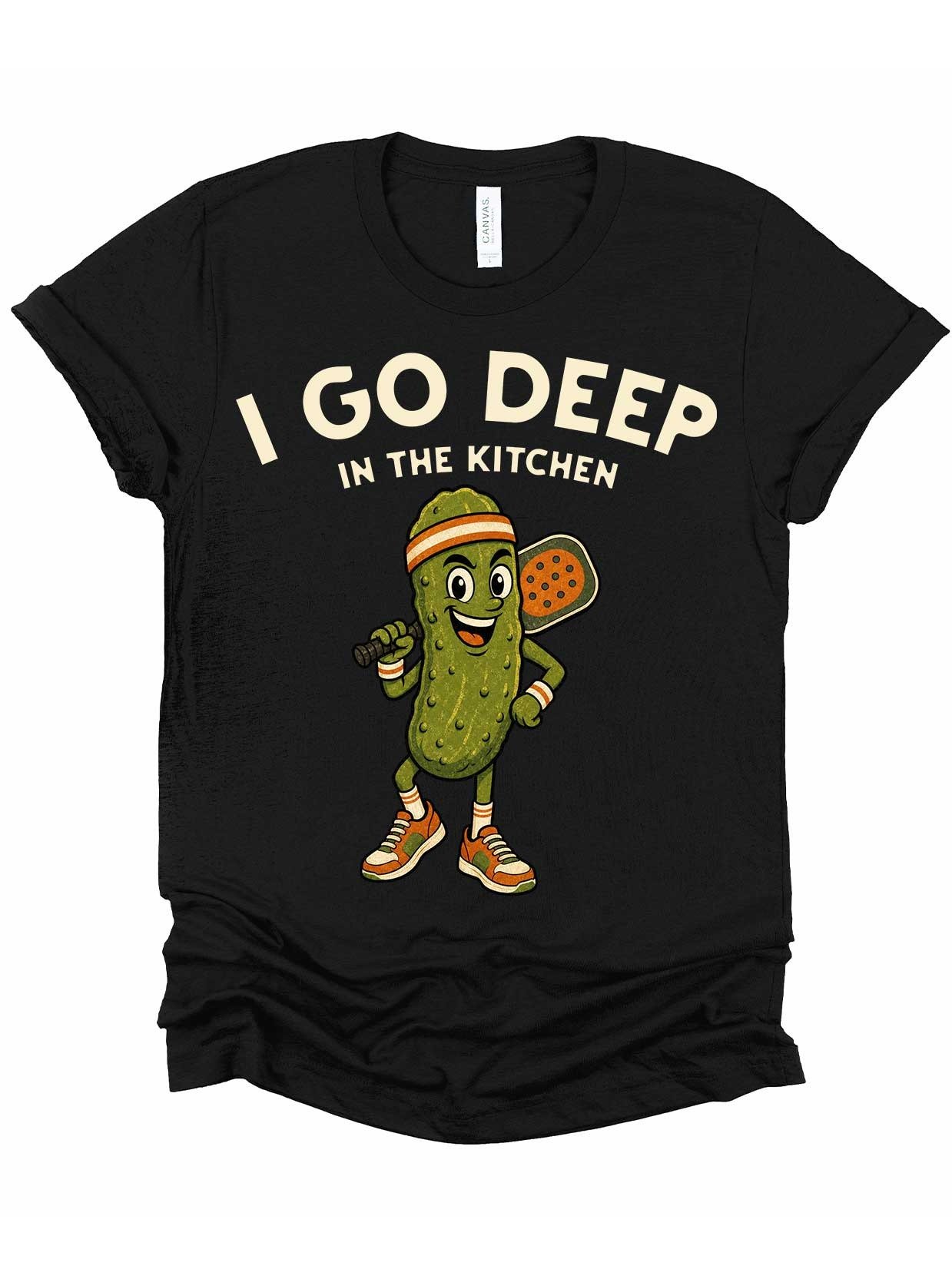 I Go Deep in the Kitchen Pickleball Tee Gift for Pickleball Lovers product image (1)