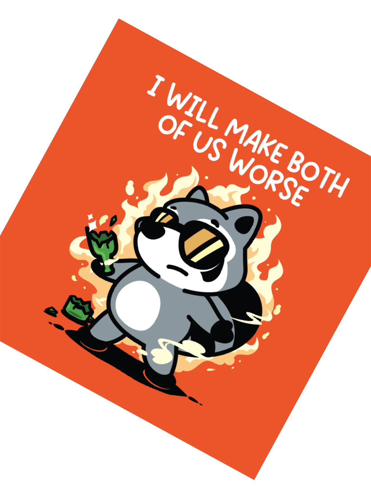 I Will Make Both of Us Worse Sticker product image (4)
