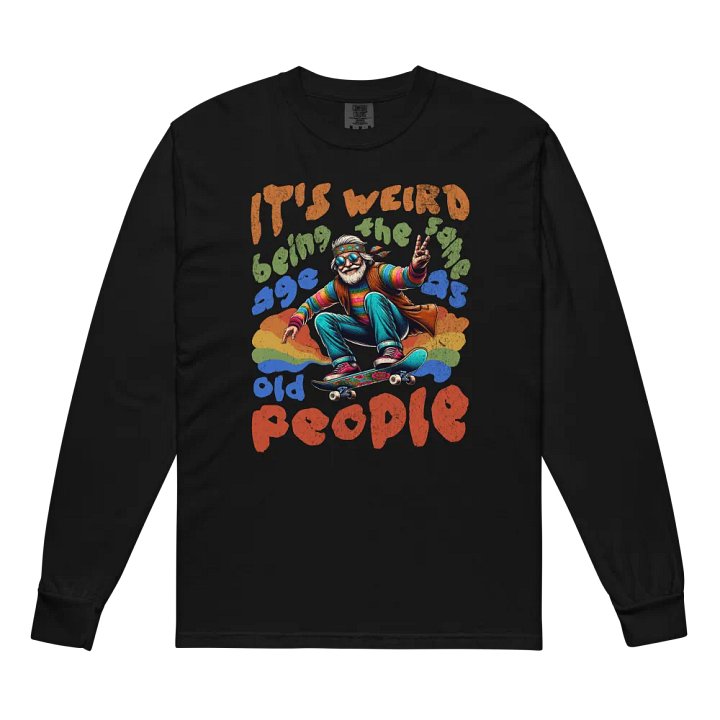 Vintage Skater Peace Long Sleeve Shirt product image (2)