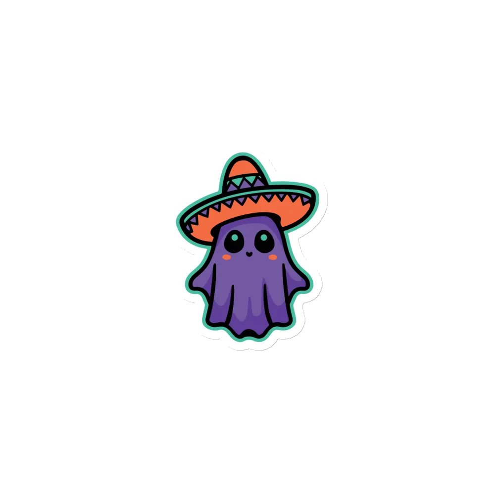 Purple Sombrero Ghost Magnet product image (1)