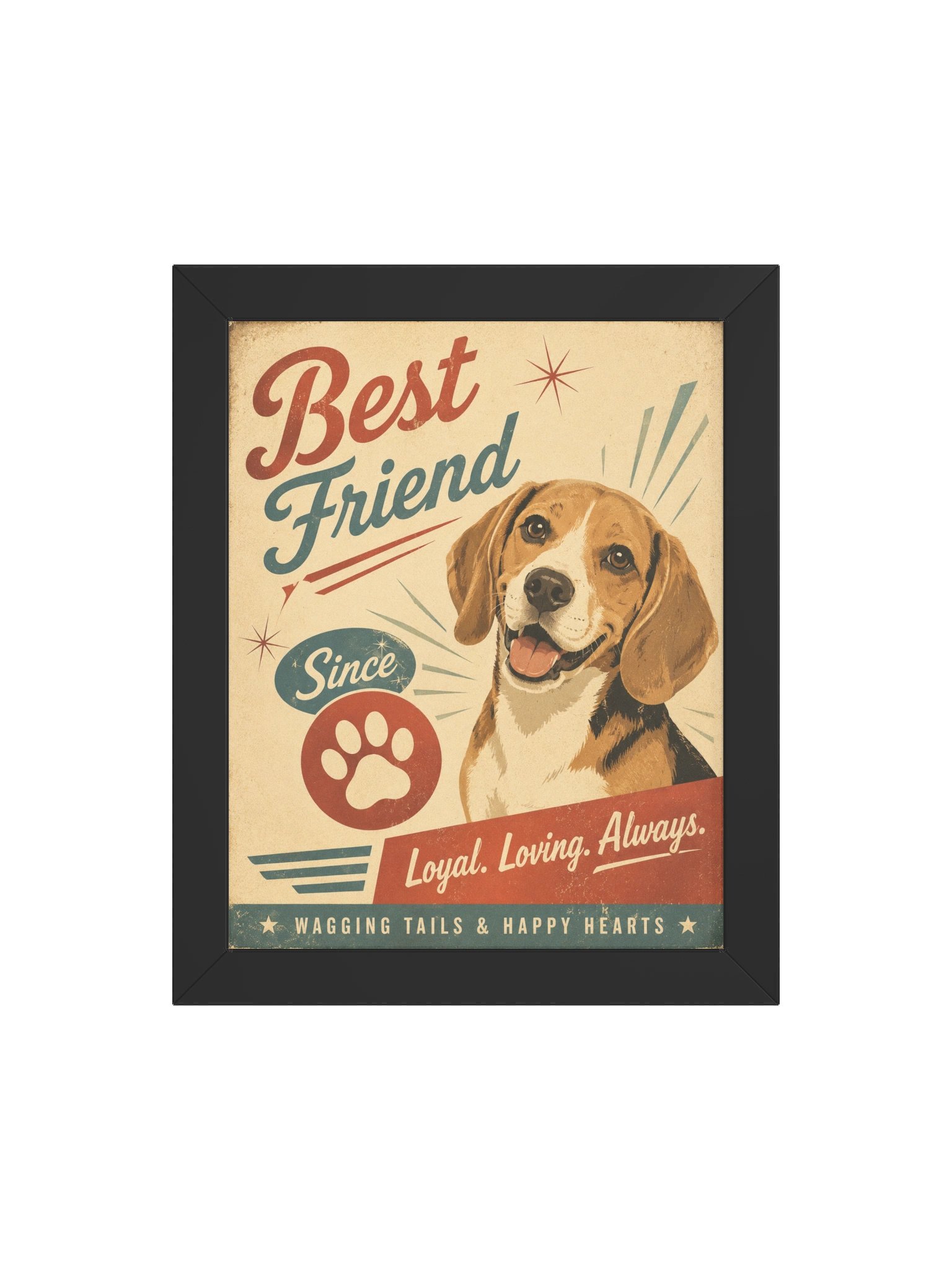 Best Friend Beagle Retro Poster product image (4)