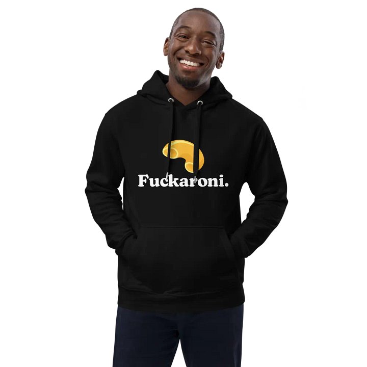 Fuckaroni hoodie - in black product image (1)