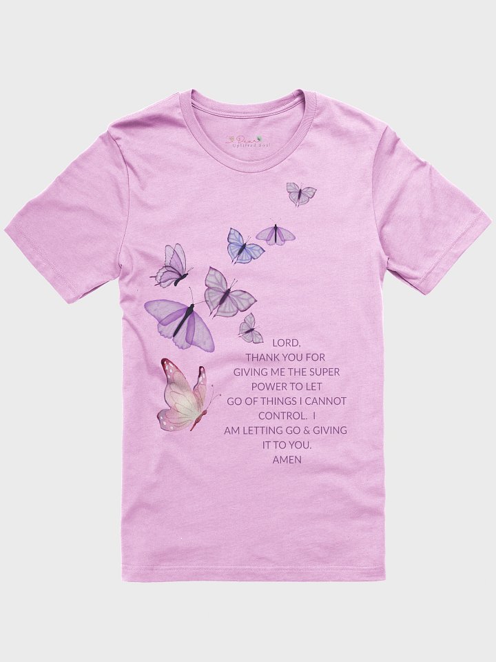 Letting go and giving it to God butterfly Tee product image (1)
