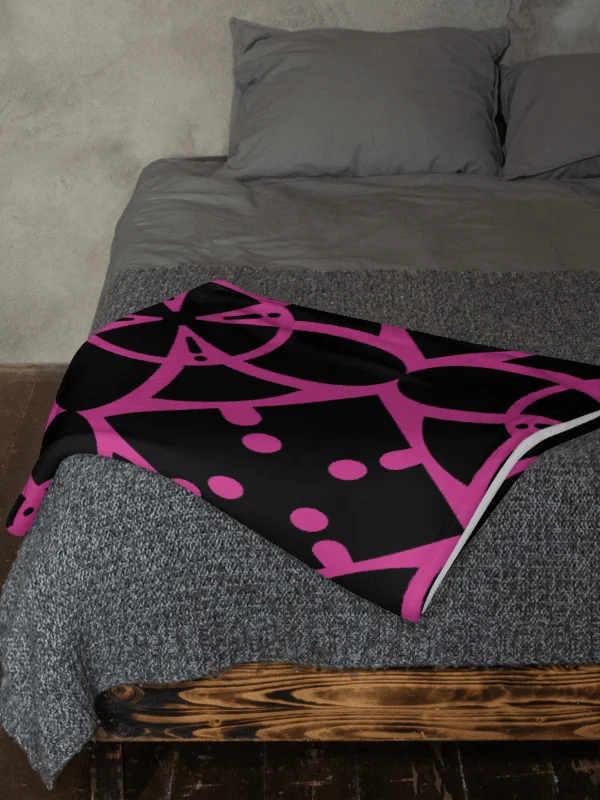 Pink Ethereal Echoes Throw Blanket product image (9)