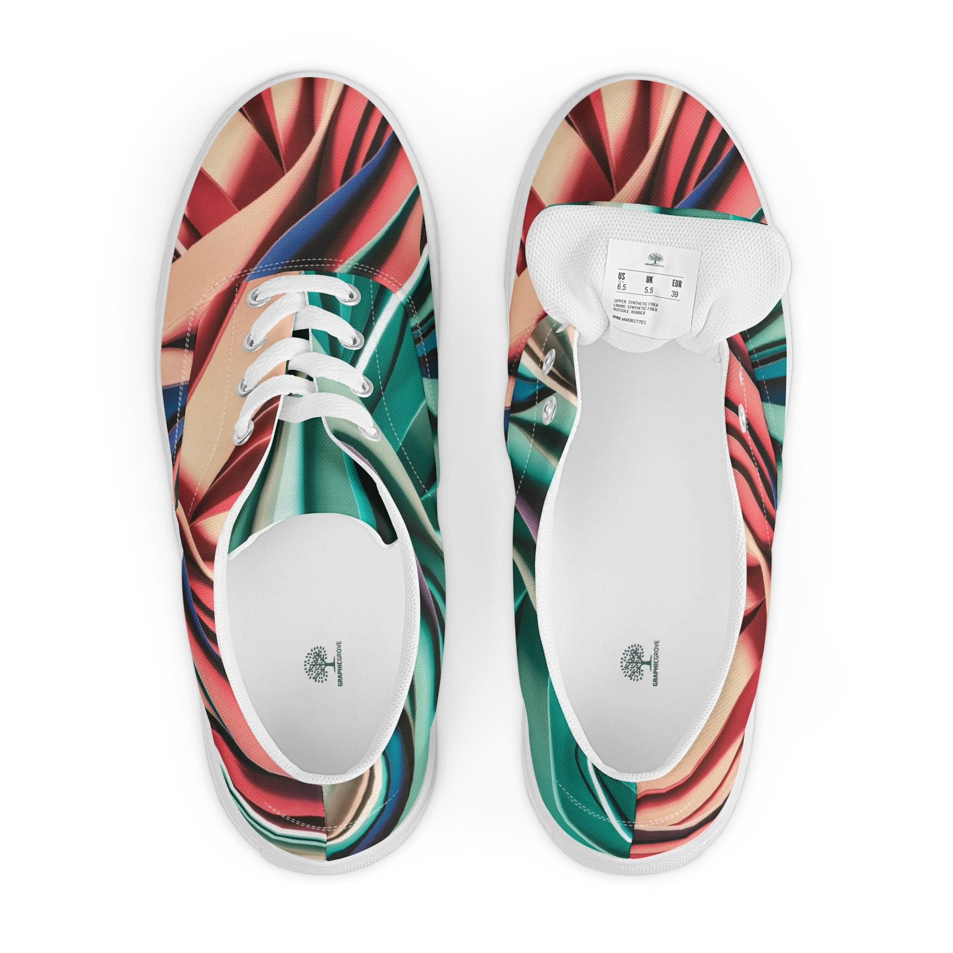 Graphic Grove Women's Athletic Shoes: Vibrant Abstract Colourways for Everyday Comfort product image (6)