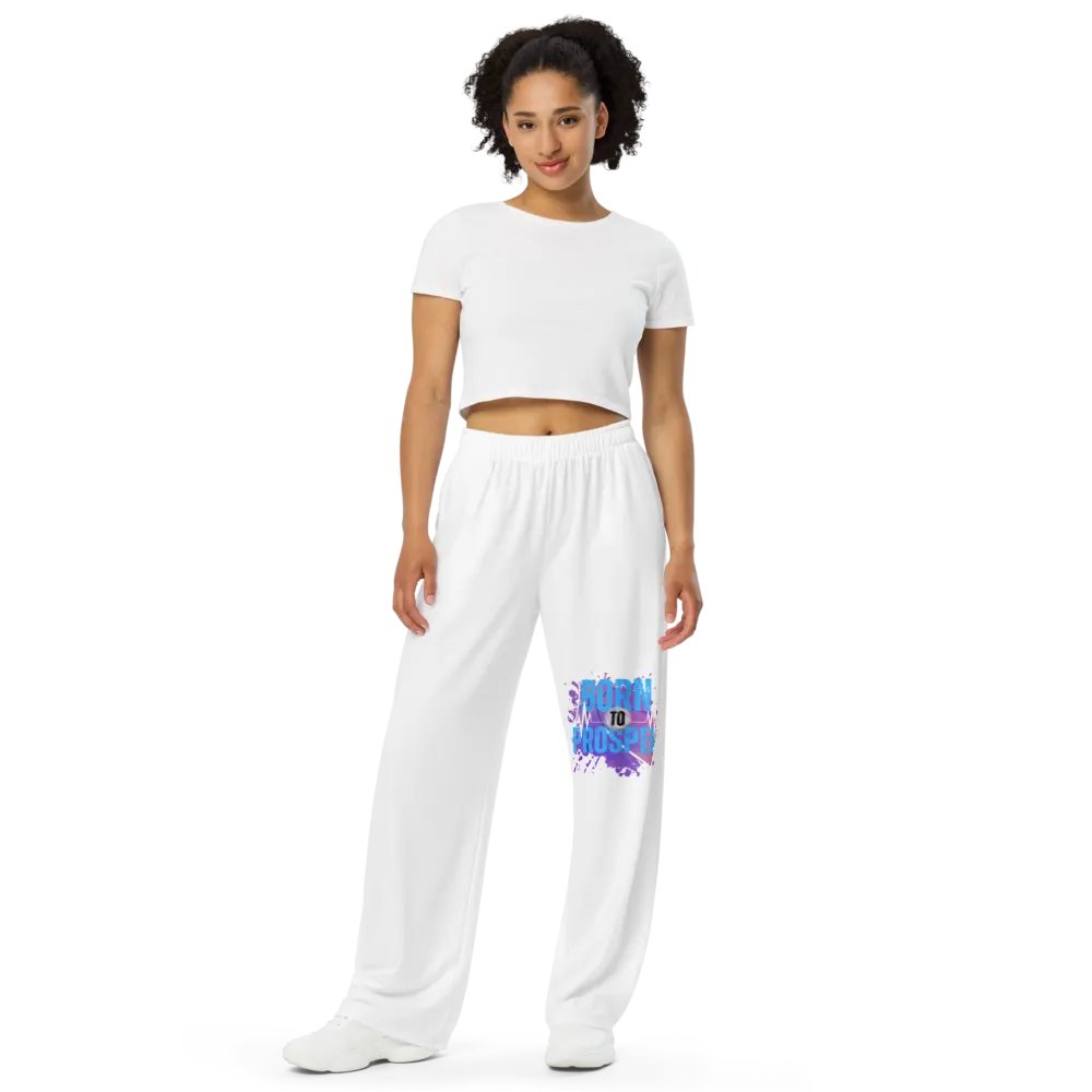 Born to Prosper Rhythm Splatter Wide-Leg Pants product image (1)