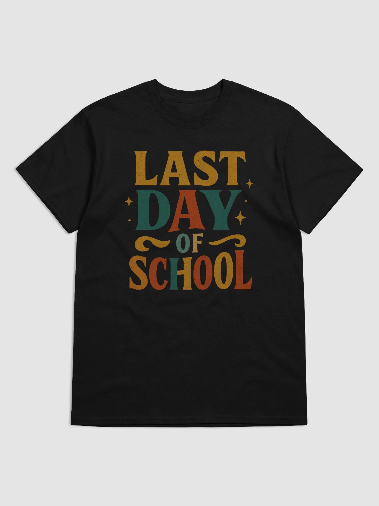 Last Day of School T-Shirt – Retro Bold Teacher Tee for End of Year product image (1)